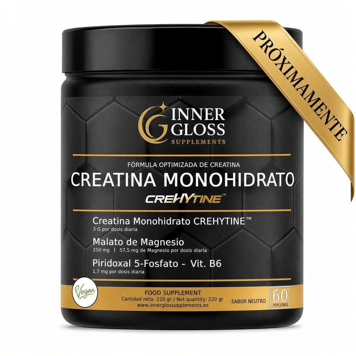 PRÓXIMAMENTE - Creatina Monohidrato CREHYTINE® - 60 dosis